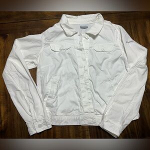 Columbia Button-up Long Sleeve Women’s Large Shirt White